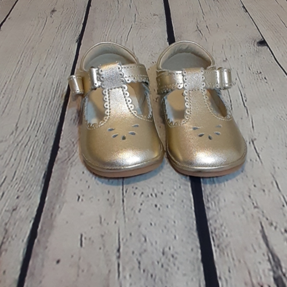Toddler Gold Mary Jane's